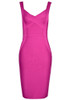 Structured Dress Hot Pink