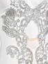 Sequined Lace Dress White