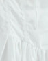 Crochet Trim Corset Puff Dress White