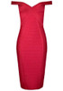 Bardot Midi Dress Red