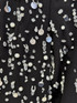 Long Sleeve Crystal Pearl Sequin Maxi Dress Black
