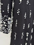 Long Sleeve Crystal Pearl Sequin Maxi Dress Black