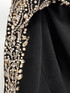 Long Sleeve Embellished A Line Maxi Dress Black