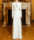 Long Sleeve Crystal Star Maxi Dress White