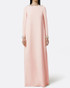 Long Sleeve Crystal Detail Maxi Dress Pink