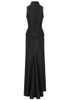 Draped Detail Maxi Dress Black