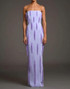 Strapless Embellished Maxi Dress Lavender