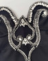 Strapless Crystal Detail Maxi Dress Black