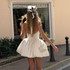 Halter Puff Dress White