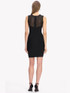 Mesh Insert Dress Black