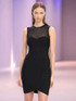 Mesh Insert Dress Black