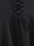 Halter Corset A Line Dress Black