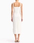 Floral Detail Midi Dress White