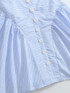 Halter Bustier A Line Dress Blue