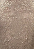 Halter Pearl Sequin Maxi Dress Light Brown