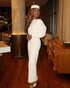 Long Sleeve Maxi Dress White