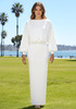 Long Sleeve Maxi Dress White