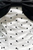 Strapless Bow Corset A Line Dress Black White