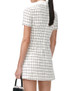 Short Sleeve Button Detail Dress White