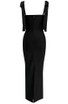 Tie Detail Crystal Maxi Dress Black