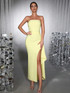 Strapless Maxi Dress Yellow