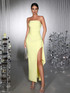 Strapless Maxi Dress Yellow
