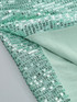 Sequin Draped Corset Maxi Dress Green