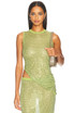Embellished Midi Two Piece Dress Green