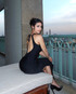 Scalloped Lace Backless Maxi Dress Black