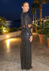 Long Sleeve Crystal Maxi Two Piece Dress Black