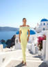 Bardot Crystal Pearl Maxi Dress Yellow