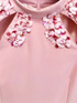Long Sleeve Big Sequin Detail Maxi Dress Pink
