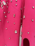 Cape Sleeve Crystal Maxi Dress Hot Pink