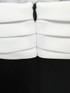 Pleated Bustier Maxi Dress Black White