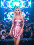 Sequin A Line Dress Pink