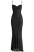 Snake Print Draped Maxi Dress Black