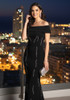 Bardot Crystal Maxi Dress Black