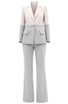 Colorblock Suit Grey Ivory