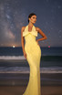 Halter Bow Detail Maxi Dress Yellow