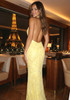 Halter Bow Detail Maxi Dress Yellow