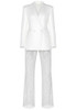 Sequined Lace Suit White