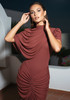 Draped Maxi Dress Rosewood