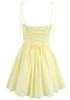 Broderie Corset Skater Dress Yellow