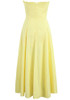 Corset A Line Two Piece Midi Dress Yellow