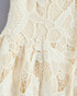 Floral Crochet A Line Dress Ivory