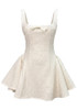 Bow Detail Corset Skater Dress Ivory