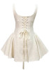 Bow Detail Corset Skater Dress Ivory