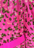 Long Sleeve Sequin A Line Maxi Dress Hot Pink