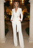 Crystal Belt Suit White