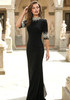 Crystal Short Sleeve Maxi Dress Black